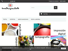Tablet Screenshot of indupubli.com